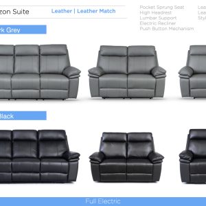 Horizon Leather Electric Recliner Sofa